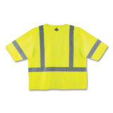 TENACIOUS HOLDINGS, INC. ergodyne® 22129 GloWear 8320Z Class 3 Standard Zipper Vest, Polyester, 4X-Large/5X-Large, Lime
