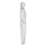 SMITH AND WESSON KleenGuard™ 49112 A20 Breathable Particle Protection Coveralls, Elastic Back, Hood, Medium, White, 24/Carton