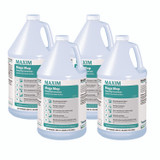 MIDLAB Maxim® 18000041 Mega Mop Damp Mop Concentrate, Lemon Scent, 1 gal Bottle, 4/Carton