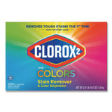 CLOROX SALES CO. 2® 03098 for Colors Stain Remover and Color Brightener Powder, Original, 49.2 oz Box, 4/Carton