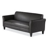 ALERA RL21LS10B Alera Reception Lounge Furniture, 3-Cushion Sofa, 77w x 31.5d x 32h, Black