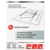 WILSON JONES CO. GBC® 3200586 UltraClear Thermal Laminating Pouches, 3 mil, 9" x 11.5", Gloss Clear, 100/Box