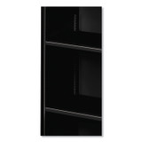 HON COMPANY S42ABCP Metal Bookcase, Three-Shelf, 34.5w x 12.63d x 41h, Black