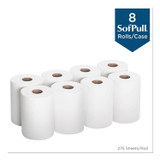 GEORGIA PACIFIC Professional 28125 SofPull Premium Junior Capacity Towel, 1-Ply, 7.8 x 14.8, White, 225/Roll, 8 Rolls/Carton