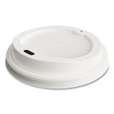 PERK 24404337 Plastic Hot Cup Lids, Fits 10 oz/12 oz/16 oz Hot Cups, White, 50/Pack