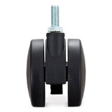 SAFCO PRODUCTS 1211BL Hard Floor Casters for AlphaBetter Desks, 2.5" Wheel, Black, 4/Set