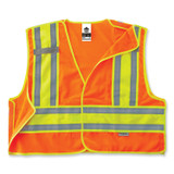TENACIOUS HOLDINGS, INC. ergodyne® 23389 GloWear 8245PSV Class 2 Public Safety Vest, Polyester, 4X-Large/5X-Large, Orange
