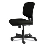 HON COMPANY 5703SB11T Volt Series Leather Task Chair with Synchro-Tilt, Supports Up to 250 lb, 18" to 22.25" Seat Height, Black