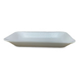 GEN 8PWH Meat Trays, #8P, 10.8 x 8.82 x 1.5, White, Foam, 200/Carton