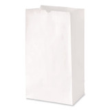 ROSS & WALLACE PAPER PRODUCTS, INC. GW20500 Grocery Paper Bags, 20# Size, 40# Basis Weight, 8.25" x 5.25" x 16.13", White, 500/Bundle