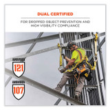 TENACIOUS HOLDINGS, INC. ergodyne® 24175 GloWear 8231TV Class 2 Hi-Vis Tool Tethering Safety Vest, Polyester, Large/X-Large, Lime