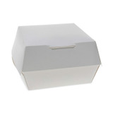 PACTIV EVERGREEN CORPORATION DBRGRCLAM Paperboard Hinged Container, 5" Hamburger Clamshell, 4.79 x 4.81 x 2.75, Paper, 500/Carton