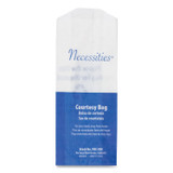 HOSPECO NEC-500 Feminine Hygiene Convenience Disposal Bag, 3" x 1.5" x 7.75", White, 500/Carton