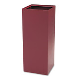 SAFCO PRODUCTS 2983BG Public Square Recycling Receptacles, Can Recycling, 37 gal, Steel, Burgundy