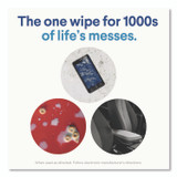 CLOROX SALES CO. 01628 Disinfecting Wipes, Bleach Free Cleaning Wipes, 1-Ply, 7 x 7.75, Crisp Lemon, White, 75/Canister, 6 Canisters/Carton