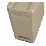 RUBBERMAID COMMERCIAL PROD. 354060BG Slim Jim with Venting Channels, 23 gal, Plastic, Beige