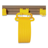 RUBBERMAID COMMERCIAL PROD. 199300GY Closet Organizer/Tool Holder, 34w x 3.25d x 4.25h, Gray