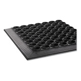 CROWN MATS & MATTING WSCT35BK Safewalk-Light Drainage Safety Mat, Rubber, 36 x 60, Black