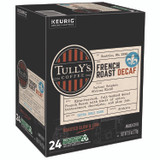 KEURIG DR PEPPER Tully's Coffee® 192419CT French Roast Decaf Coffee K-Cups, 96/Carton