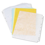 INNOVERA 39301 Two-Sided CD/DVD Pages for Three-Ring Binder, 6 Disc Capacity, Clear, 10/Pack