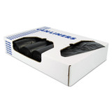 HERITAGE X6639QK Reprocessed Resin Can Liners, 33 gal, 2 mil, 33" x 39", Black, 100/Carton
