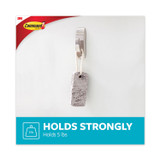 3M/COMMERCIAL TAPE DIV. Command™ 70005080679 Bath Hook, Large, Metal, Satin Nickel, 5 lb Capacity, 1 Hook and 2 Strips