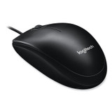 LOGITECH, INC. 910001601 M100 Corded Optical Mouse, USB 2.0, Left/Right Hand Use, Black