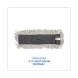 BOARDWALK 1624 Disposable Cut End Dust Mop Head, Cotton/Synthetic, 24 x 5, White
