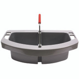 RUBBERMAID COMMERCIAL PROD. 2649 GRA Maid Caddy, Two Compartments, 16 x 9 x 5, Gray