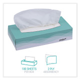 WINDSOFT 2360 Facial Tissue, Flat Pop-Up Box, 2-Ply, White, 100 Sheets/Box, 30 Boxes/Carton