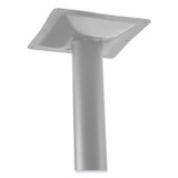 NATIONAL PUBLIC SEATING NPS® CG33636RC1MY Cafe Table, 36w x 36d x 36h, Square Top/Round Base, Mahogany Top, Gray Base