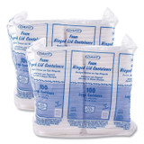 DART 95HT1R Foam Hinged Lid Containers, 9.25 x 9.5 x 3, 200/Carton