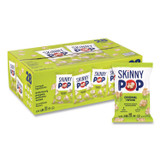 SKINNYPOP POPCORN 22000408 Popcorn, Original, 0.65 oz Bag, 24/Carton