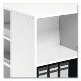 DURABLE OFFICE PRODUCTS CORP. 311302 Flexible Multi-Functional Cart for Office Storage, Wood, 6 Shelves, 20.79 x 23.31 x 29.45, White