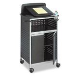 SAFCO PRODUCTS 8922BL Scoot Multipurpose Mobile Lectern, 28.75 x 22 x 49.75, Black/Silver