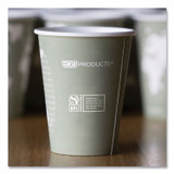 ECO-PRODUCTS,INC. EPBHC12WAPK World Art Renewable and Compostable Hot Cups, 12 oz, Paper, Gray, 50/Pack