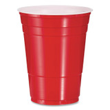 DART P16R SOLO Party Plastic Cold Drink Cups, 16 oz, Red, 50/Bag, 20 Bags/Carton