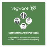 VEGWARE SC06G Soup Containers, Compostable, 6 oz, 3.5" Diameter x 1.7"h, Green/White, Paper, 1,000/Carton