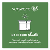 VEGWARE WHBRG93HW White Molded Fiber Clamshell Containers, Compostable, 3 Compartments, 9 x 18 x 2, White, Sugarcane, 200/Carton