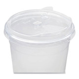 KARAT BY LOLLICUP CKC107TSSH PET Lids, Strawless Sipper, Fits 32 oz Cold Cups, Plastic, Clear, 1,000/Carton