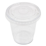 KARAT BY LOLLICUP CKC78TSNH PET Lids, No Hole Flat Lid, Fits 8 oz to 10 oz Cold Cups, Plastic, Clear, 1,000/Carton
