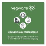 VEGWARE CF736 Portion Pot Lids, Fits Vegware 2 oz to 4 oz Portion Pots, Plastic, Clear, 2,000/Carton