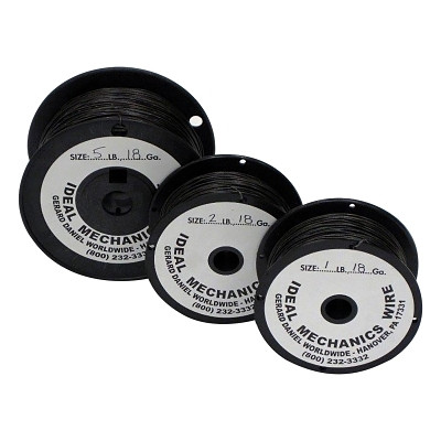 Ideal Reel Mechanics Wire, 16 ga, 5 lb Spool, Annealed, Steel