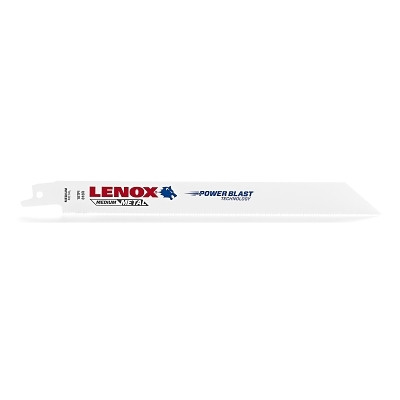 Stanley® Products Lenox® Metal Cutting Reciprocating Saw Blade, 8 in L x 3/4 in W x 0.035 in Thick, 18 TPI, 50 EA/PK