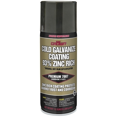 Aervoe Industries Crown Cold Galvanizing Compound, 16 oz Aerosol Can