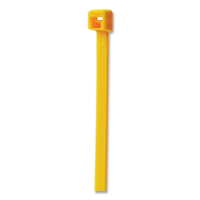 ORS Nasco Anchor Brand General Purpose Cable Tie, 50 lb Tensile Strength, 11.1 in L, Yellow, 100 EA/BG
