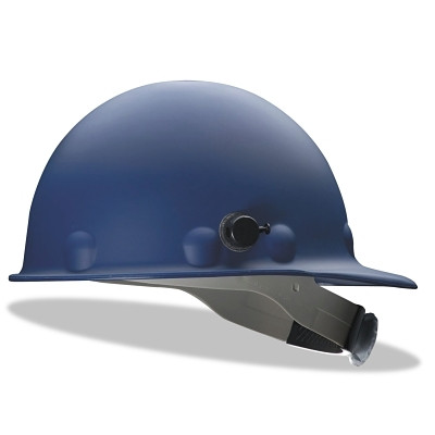PIP Global Safety Fibre-Metal® by PIP Roughneck® P2 Hard Cap, 8-point Ratchet, Quick-Lok® Block and 3RW3 Ratchet Headband, P2HN, Blue