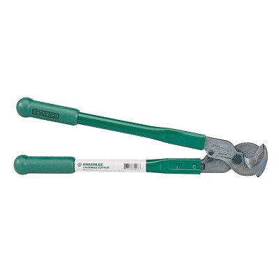 Greenlee® Cable Cutter with Rubber Grips, 18 in OAL, Shear Cut, 350 kcmil Aluminum or Copper
