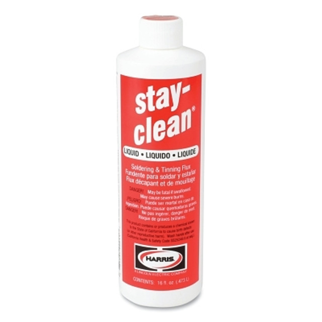 Harris Product Group Stay-Clean® Liquid Soldering Flux, Bottle, 16 oz Harris Product Group Stay-Clean® Liquid Soldering Flux, Bottle, 16 oz