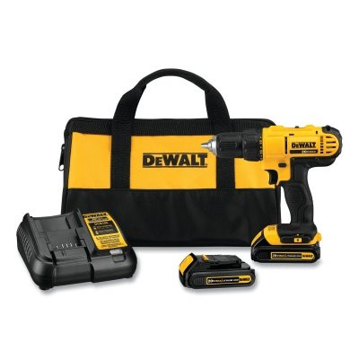 DeWalt® 20V MAX* Lithium Ion Compact Drill/Driver Kits, DCD771 1/2 in Drill Driver, 20 V